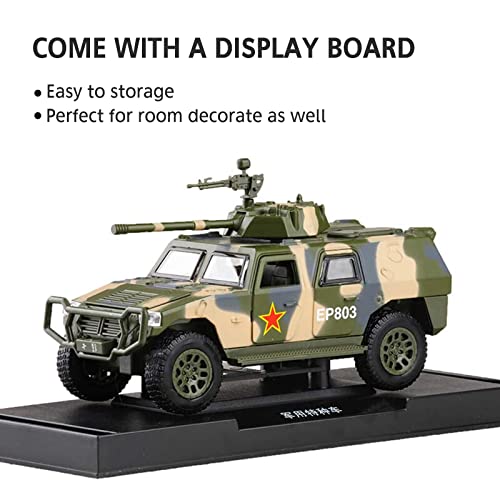 Corper Toys WL-B-HM-GREEN Military Toys Truck Army Fighter Tank Armored Off Road Vehicle Pull Back Army Toy Car thumb #4