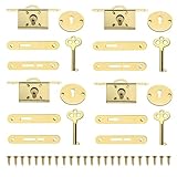 🗝【Design de style rétro】Le design de cette serrure de tiroir d'armoire rétro est exquis et discret, avec un style rétro. Livré avec clé vintage assortie. Le look classique allie sécurité moderne et beauté élégante pour rendre votre maison plus attrayante.