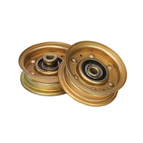 Virtionz 756-0981A 756-04224 Flat Idler Pulley for MTD Cub Cadet LTX1042 LT2000 LTX 1045 1046 (2 Pack) - Thumbnail 2