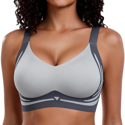 Image of Smoothing Bra Anti Sagging Wireless Push Up Bras for Women No Underwire Full Coverage Bra Comfy Bras for Women