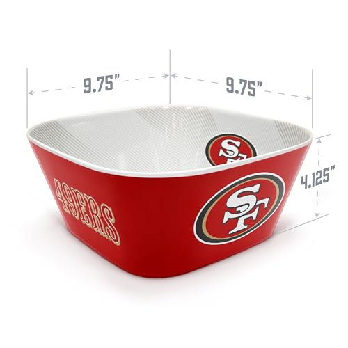 Image of YouTheFan NFL San Francisco 49ers Large Party Bowl (Pack of 6)