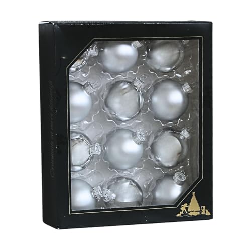 Lauschaer Christbaumschmuck - 12er Set Kugeln, Weihnachtsbaumkugeln...