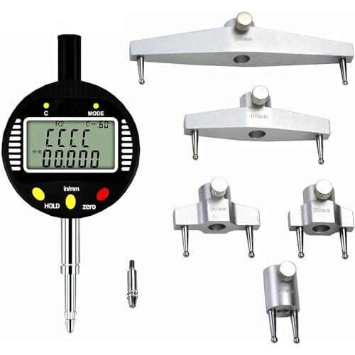 Pimluity High Accuracy Radius Gauge,with 5 Changeable Measuring Jaw,Inside and Outside Radius Measurement Tool,for Industrial