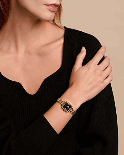 Lola Rose Women's Black Onyx Watch With Rose Gold Stainless Steel Band #TOP4