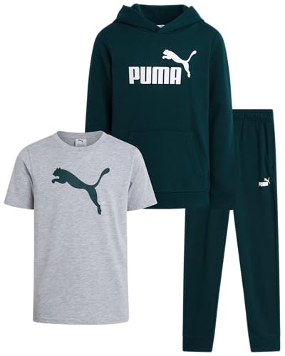 PUMA Boys Sweatpants Set Piece Fleece Pullover Hoodie Boys
