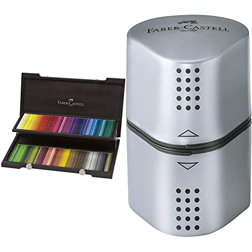 Crayon de couleur Polychromos Faber-Castell coffret bois prestige de 120 pièces d'exception