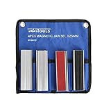  Schraubstock Schutzbacken 8x Schonbacken 125 mm Magnet Aluminium Backen