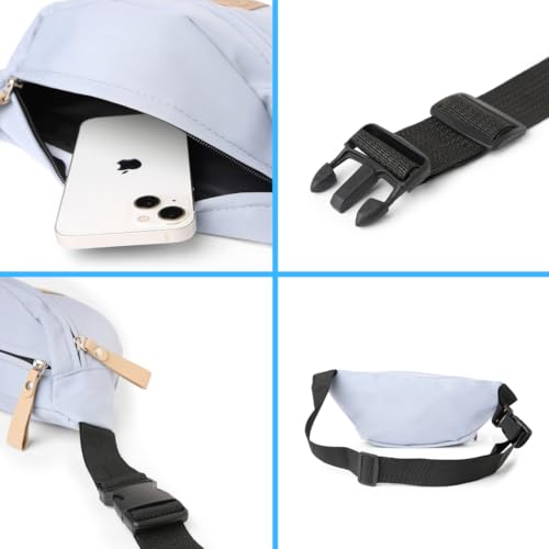 Image of Tressential Waist Bag for Men Women | Cross Body Fanny Pack Sling Bag for Hiking, Travel, Camping, Outdoor Sports, Cycling | Money Belt with Adjustable Strap (Blue)
