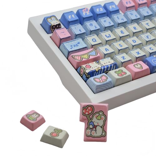 Touches en PBT bleu profil MDA 149 keycaps pour clavier mécanique