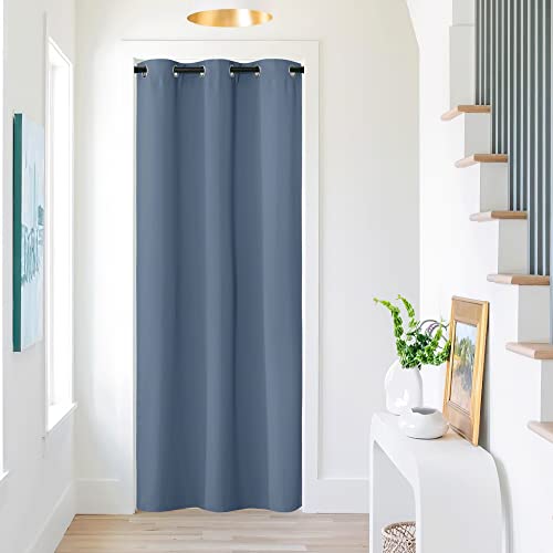 NICETOWN Doorway Curtain for Living Room Thermal Insulated Door Blinds for Door Screen, Accordion Insulated Privacy Door Window Curtain for Bedroom, 4