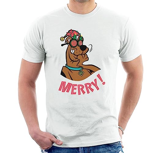 T-shirt Scooby-Doo Noël avec lunettes sapin pour homme