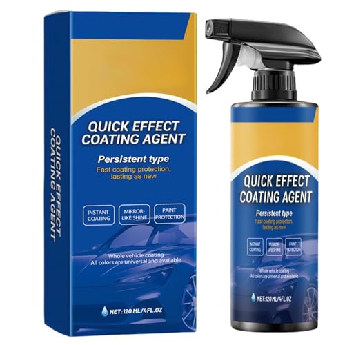 Quick Effect Coating Agent, 3 in 1 High Protection Quick Car Coating Spray, Multi-Functional Car Spray, Polish Auto Rimuovi Graffi, Sprays Per Riparazione Graffi Auto, 120ml