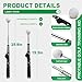 Phaniteces Retractable Golf Swing Trainer - Pro Handed Click Stick Golf Grip Trainer | Golf Grip Swing Training Aid Ideal for Beginners (Black)