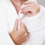 Blumtal Bademantel Damen & Herren XL - OEKO-TEX zert. Morgenmantel, extra saugstark, Mikrofaser, weich, Grau