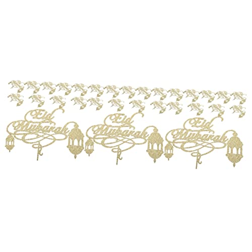 Totority 30 Pçs Cartão Ramadan Decoração Do Oriente Médio Decoração De Frutas Bolo De Frutas Palheta