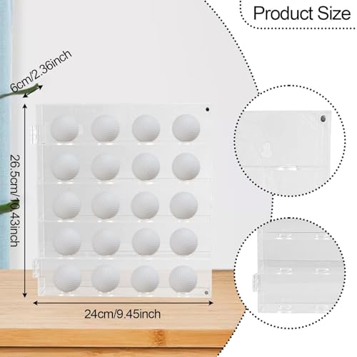 Vitrine pour balles de golf présentoir acrylique 5 niveaux compact - 2