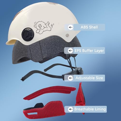 Casco de moto abierto JATIBOSH: protégete del sol en tu scooter con su visera ajustable 2