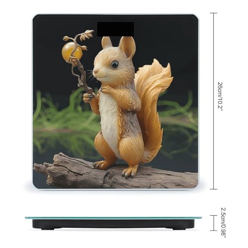 Báscula digital de baño con vidrio templado 26x26 cm miniatura 2