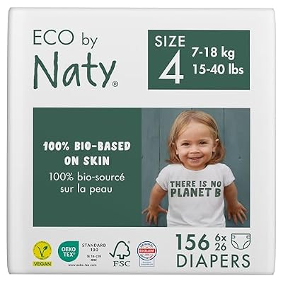Eco by Naty Pañales para bebés: pañales ecológicos de origen vegetal, ideales para la piel sensible del bebé y ayudan a prevenir su pérdida (talla 4, 156 unidades) | Ya disponible en tu tienda friki favorita! En mundofriki.es! Eco by Naty Pañales para bebés: pañales ecológicos de origen vegetal, ideales para la piel sensible del bebé y ayudan a prevenir su pérdida (talla 4, 156 unidades) | Ya disponible en tu tienda friki favorita! En mundofriki.es!