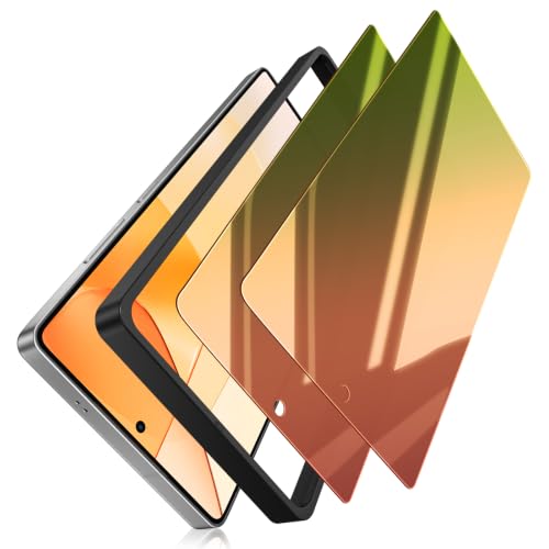 Image of 2 Pack for Samsung Galaxy S25 Ultra Privacy Screen Protector | Red to Green Gradient Anti-Spy Glass Film, Shatterproof, Anti-Scratch, Mirror Finish, Touch Sensitive, Easy Installation