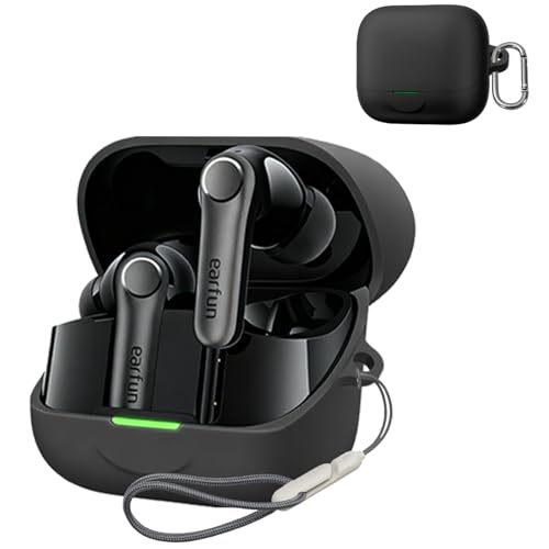 For EarFun Air Pro 4+ P[XیJo[ یP[X VRP[X SpinoArmor [d\ Sʕی h~ LYh~ ϏՌ ho y [ Jrit EarFun Air Pro 4+ΉiubNj