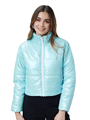Image of The Souled Store Solids Women and Girls Solid Full Sleeve Cotton Blend Puffer Jackets