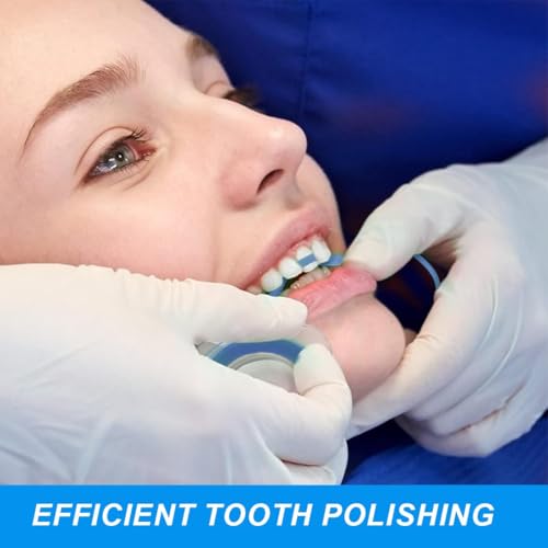 COYUN Zahnschleifpapier,2 Rollen Zahn Schleifpapier,Schleifpapier und Polierstreifen für Zahnzwischenräume, mit 3 Zahnradierer,Schleifpapier für Zähne, zum Glätten (20 μm, 30 μm)