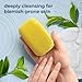 Natural Elephant Dead Sea Sulfur Soap Bar | Clarifying Face & Body Wash with Dead Sea Salt & Aloe Vera | 4.4 oz (125 g)