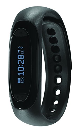 Preisvergleich Produktbild Soleus Rise Fitness-Tracker Aktivitätstracker Schlaftracker Sportarmband mit 3D Beschleunigungsmesser - Schwarz