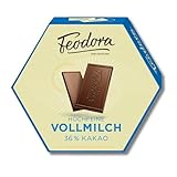 Feodora Täfelchen Vollmilch 36% – 180 g – Einzeln verpackte Mini-Schokoladentäfelchen – weich-cremig im Geschmack – perfekt für Genießer, zum Teilen & Verschenken
