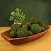 BYHER Decorative Moss Balls Set - Fake Moss Balls for Bowl Fillers, Centerpiece Decor, Home Decor, Vase Filler, Wedding Decor, Table Arrangement, Coffee Accents, DIY Crafts (Small - 2