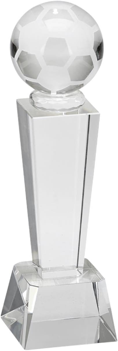 Optic Obelisk Soccer Trophy in Clear Color