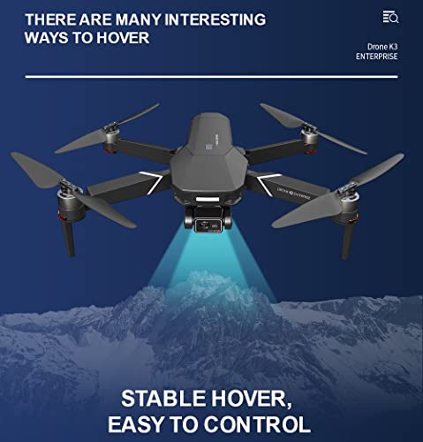 6k GPS. Drone Com Gimbal De 3 Eixos Eis. Anti-Shake, 2 Pilhas 60 Minutos De Tempo De Voo, Motor Sem