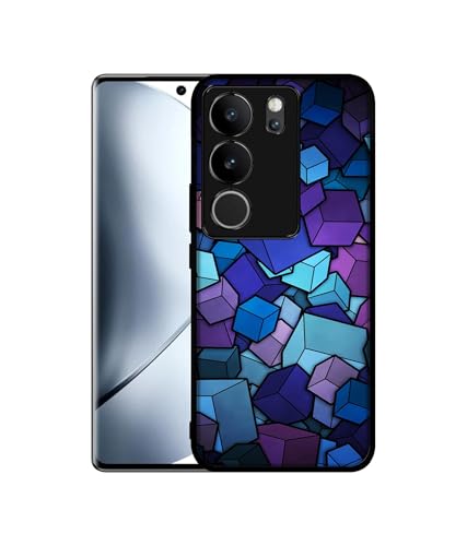 Image of Color Box Design Premium 2D Printed Metal Back Case Cover for Vivo V29 5G / V29 Pro 5G