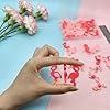 40 Pcs Pink Resin Flamingo Charms, Cute Flatback Animal Embellishments for Scrapbooking, Hair Clips, Phone Case, Crystal Mud, Craft Supplies #3