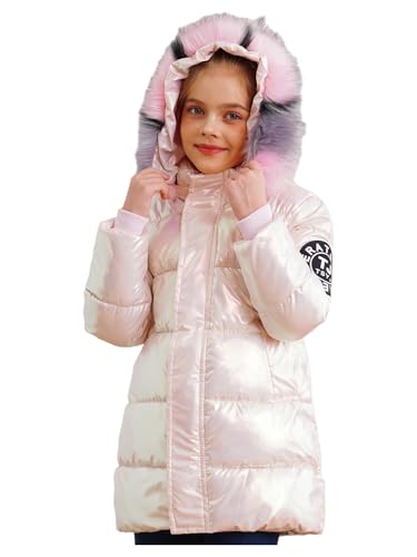 Veste parka épaisse fille 12 ans chaude et blouson de neige zippé