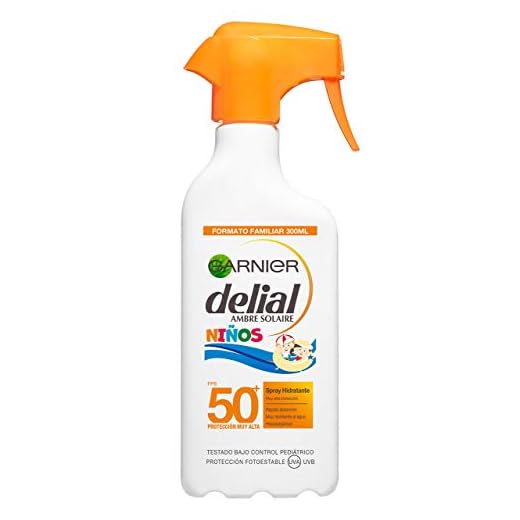 Garnier Delial Protector Solar en Spray para Niños, Alta Protección IP50+ - 300 ml