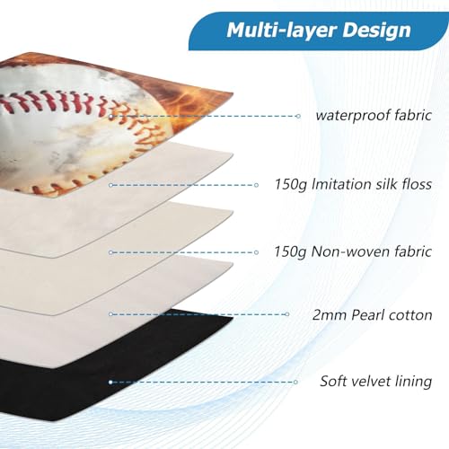 Funda para portátil Fire Baseball Lightning 13-14 pulgadas miniatura 4