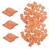 NUOBESTY 50 Piezas Tejas Miniatura Tejas De Simulación Pequeñas para Decoración De Casas Modelos Creativos para Mesa De DIY