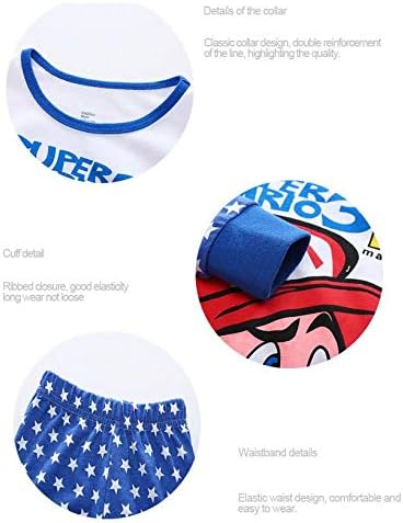 Toddler Boys Long Sleeve Pajamas Sets Pjs Cotton Sleepwear Infant Kids (MB, 5T) - Image 7