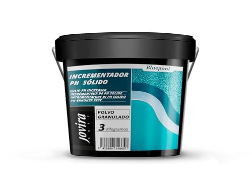 JOVIRA CORP Elevador de pH Sólido | Incrementador pH+ en Polvo para Piscinas y Spas | Corrige pH Bajo Rápidamente. (3 KG)