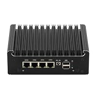 Jasper Lake Celeron N5105 Quad Core Firewall Micro Appliance, Mini PC, Nano PC, Router PC with 8G RAM 256G SSD, 4*i226-V RJ45 Port AES-NI – Ansicht 1