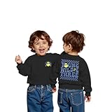 3. Geburtstag Sweatshirt Jungen Langarmshirt YOUNG WILD&THREE Drucken Pullover Baby Outfits Kinder Sweatshirts Dritten Geburtstags Pulli Geschwister Herbst Babykleidung(Schwarz,2-3Monate)