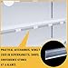 Fainne 50 Pcs 1.25 Inch Shelf Label Strip Holders Plastic Wire Shelf Price Tag Holder Self Adhesive Clear PVC Front and Back Labels Strip for Gondola Price Tag Wood Metal Rack, 48 Inches Long