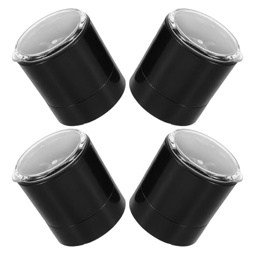 Toyvian 4 pièces capuchons supérieurs de moulins à sel et poivre en PP acier inox, réglables, pour bouteilles de broyage en cuisine, conçus pour garder les épices fraîches