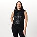 The Drop Women’s Skye Metallic Cropped Vest, Black Foil, 2X, Plus Size