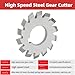 8Pcs Gear Cutter High Speed Steel Milling Cutter 20° Pressure Angle Cutting Tool Industrial Supplies M1.5 5mmx6mm