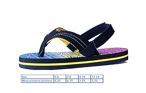 Image of REDVOLUTION New Boys' Beach Sandal TRIBAL Tattoo | Geometric Bali Flip-Flop Sandals