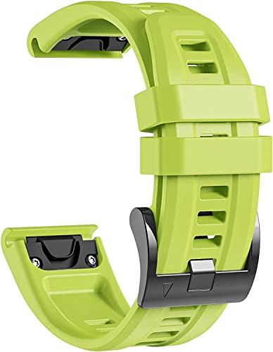 Bracelet 26mm Garmin Fenix 7X 6X 5X montre silicone noir rechange sport