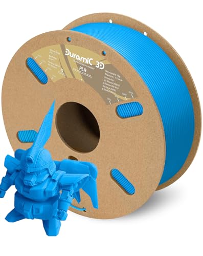 Image of DURAMIC 3D PLA Filament Basic for 3D Printer Neatly Wound Easy Printing | 3D Printing Filament 1.75mm, Dimensional Accuracy + /- 0.02 mm, Fit Most FDM 3D Printers 1KG PLA Electric Blue